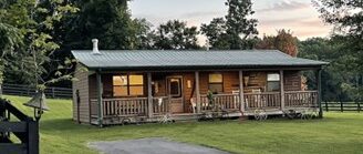 A Rustic Cabin that gives you a country feel vacation. An anglers paradise