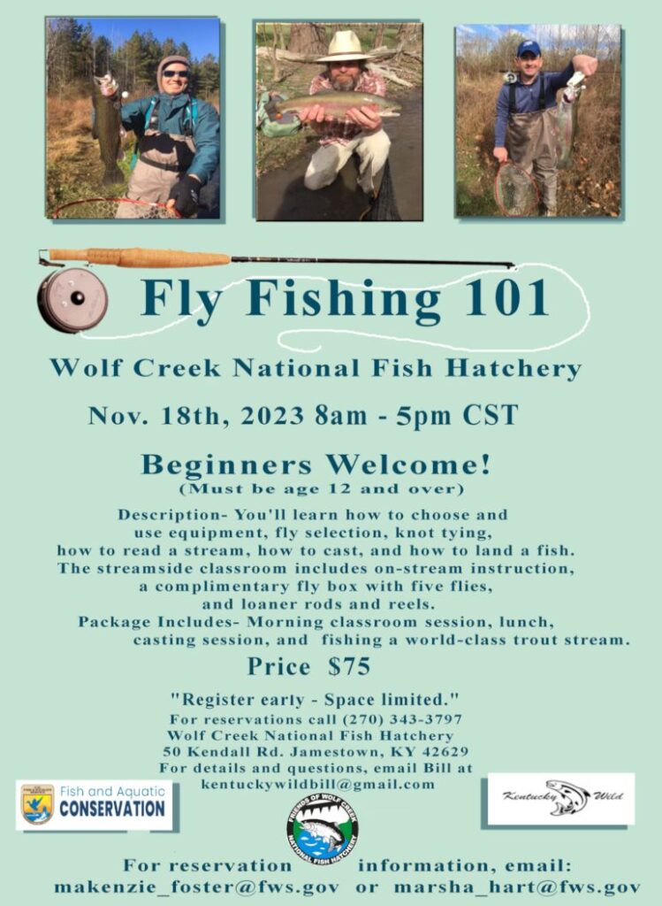 Wolf Creek National Fish Hatchery Fly Fishing 101 Workshop