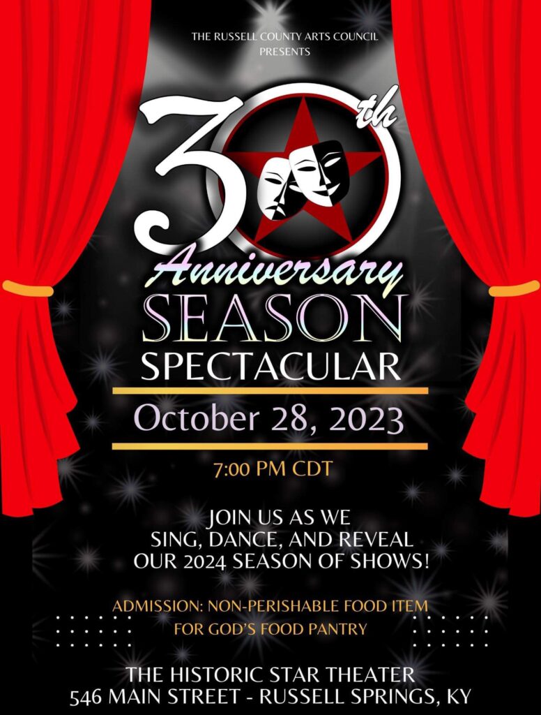 The Russell County Arts Council 30th Anniversary Season Spectacular