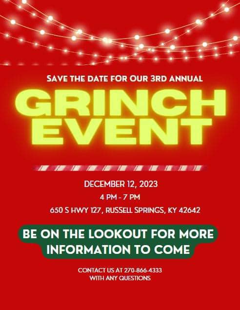 3rd Annual Grinch Event at Lake Cumberland Tourist Commission
